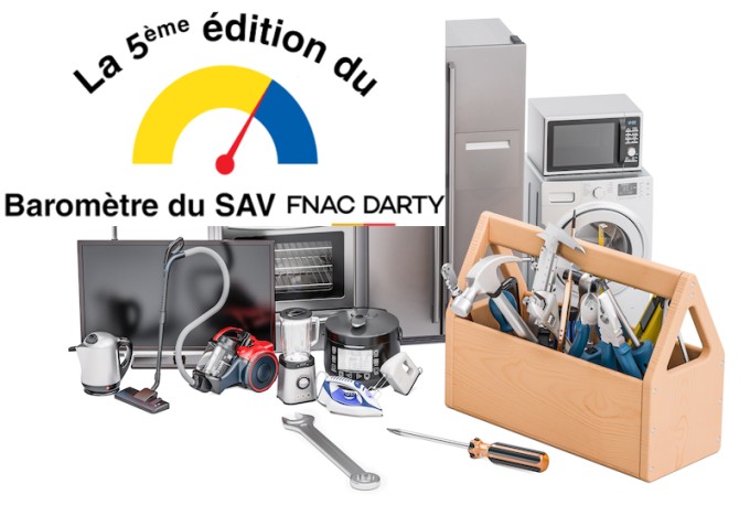 La 5ème édition du Baromètre du SAV Fnac/Darty inclut le coût des pièces détachées