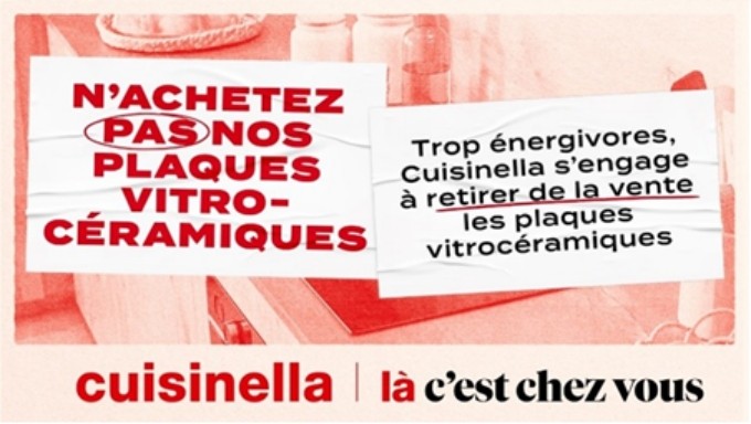 Cuisinella stoppe la commercialisation de ses plaques vitrocéramiques et en fait une campagne