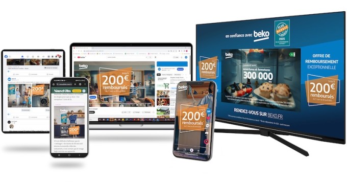 Beko en campagne digitale massive sur tous les écrans avec une ODR exclusive