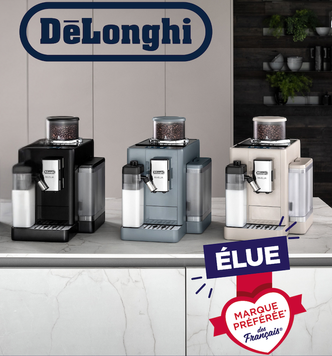 De’Longhi élue marque de machines à café en grain préférée des Français