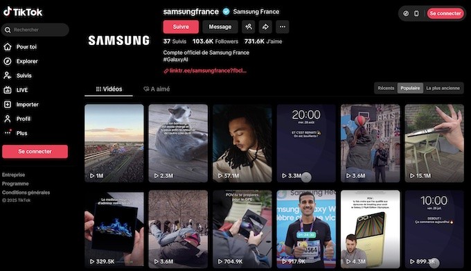 Samsung active TikTok Shop pour muscler sa stratégie D2C et social commerce