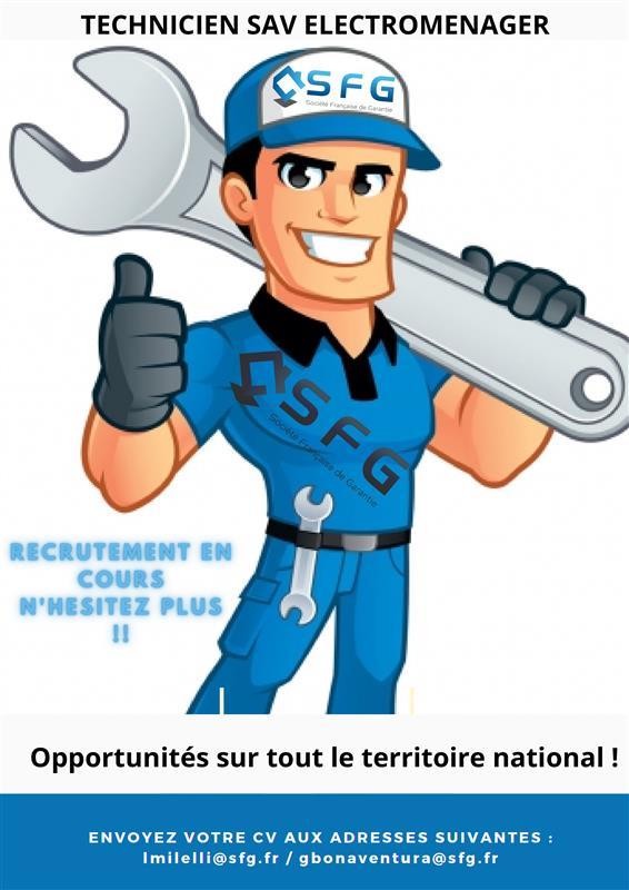 SAV : 40 postes de techniciens polyvalents à pourvoir en France